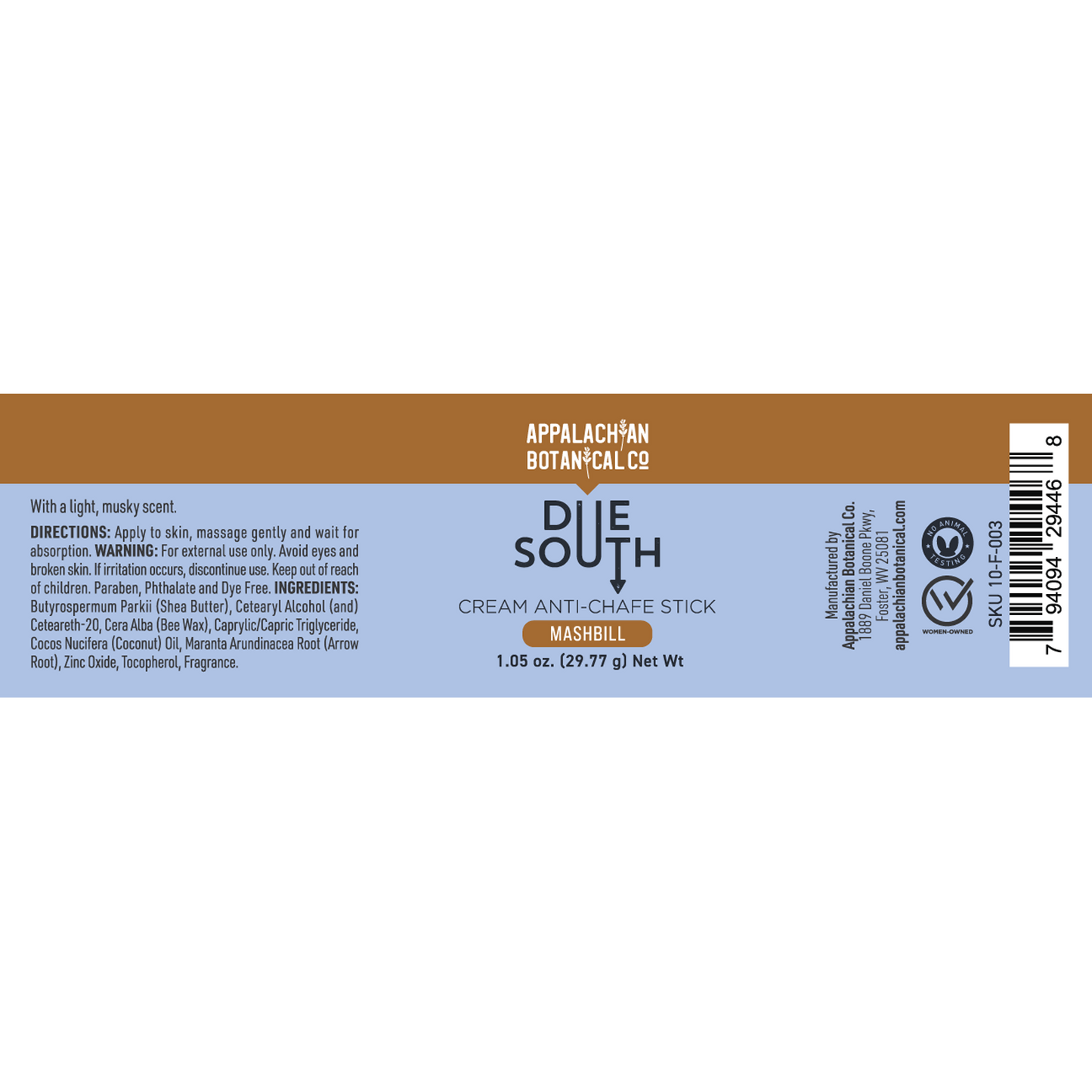 Due South™ Cream Anti-Chafe Stick