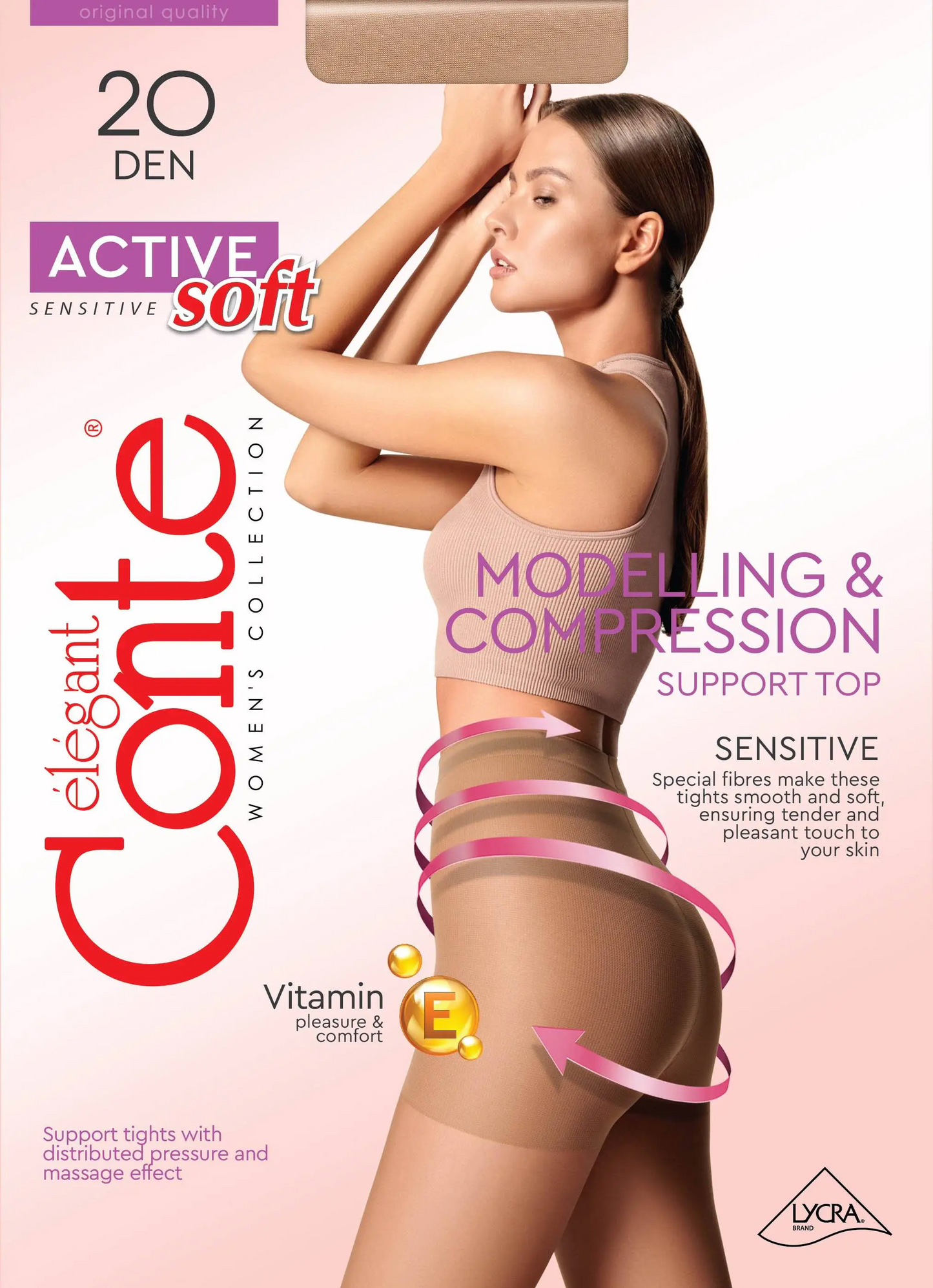 Conte Active Soft 20 Den - Modelling Control Top Women's Tights (14С-71СП)
