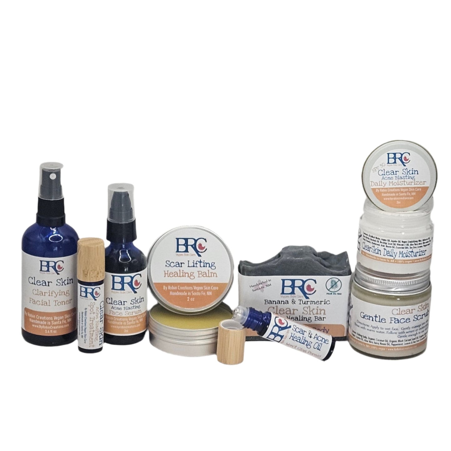 Ultimate Clear Skin Acne Healing Facial Bundle with Free Healing Cleansing Bar
