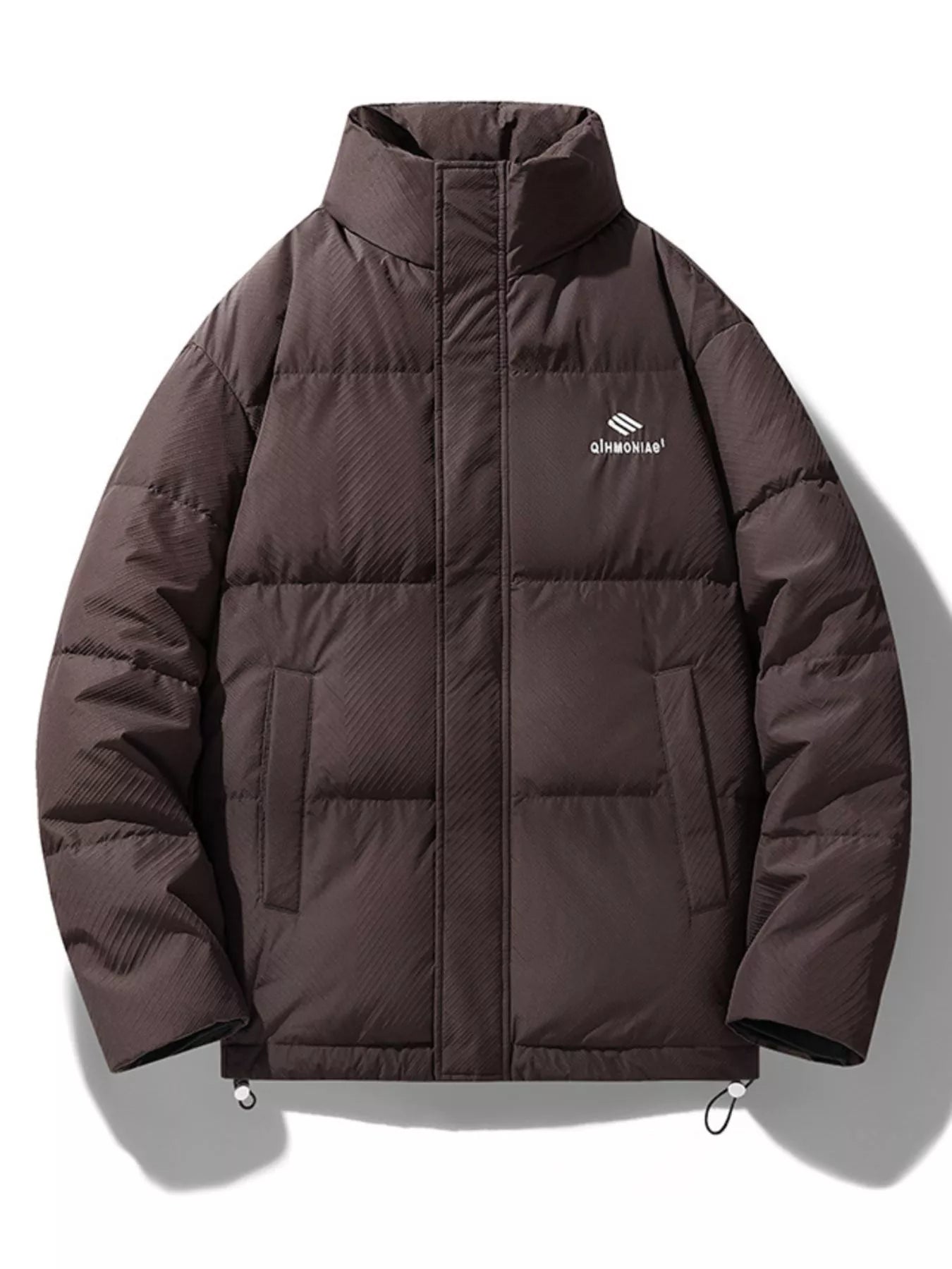 Men's Plus Size Zip Up Padded Puffer Jacket