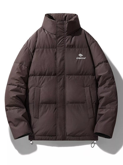 Men's Plus Size Zip Up Padded Puffer Jacket