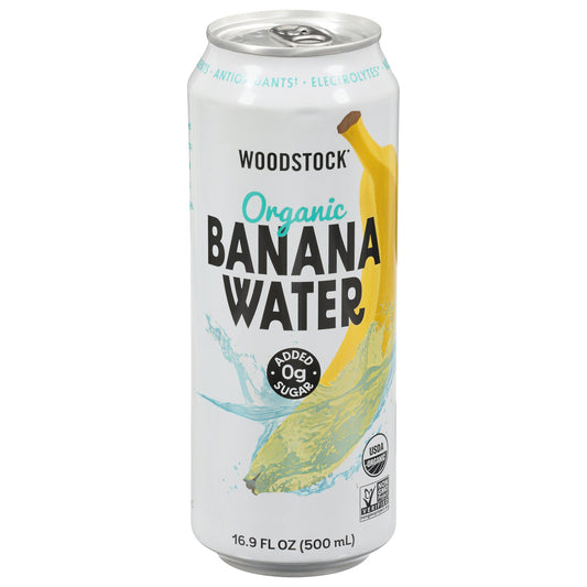 Woodstock Water Organic Banana Still, (Pack of 12 - 16.9 fl oz )