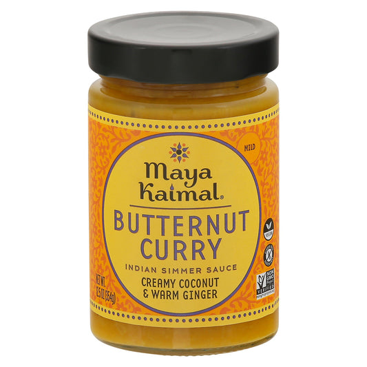 Maya Kaimal Simmer Sauce: Spiced Indian Butternut Curry (Pack of 6 - 12.5 oz Pouches)