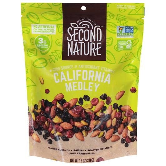 Second Nature California Medley Nuts - 6 of 12 oz Pouches