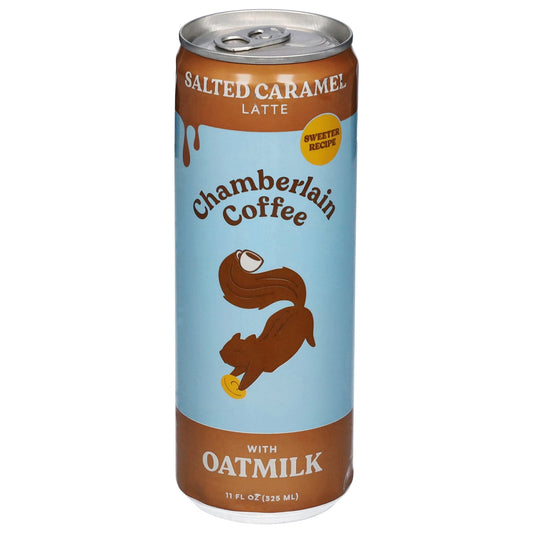 Chamberlain Coffee Oat Milk Salted Caramel Latte  (Pack of 12) - 11 fl oz Each