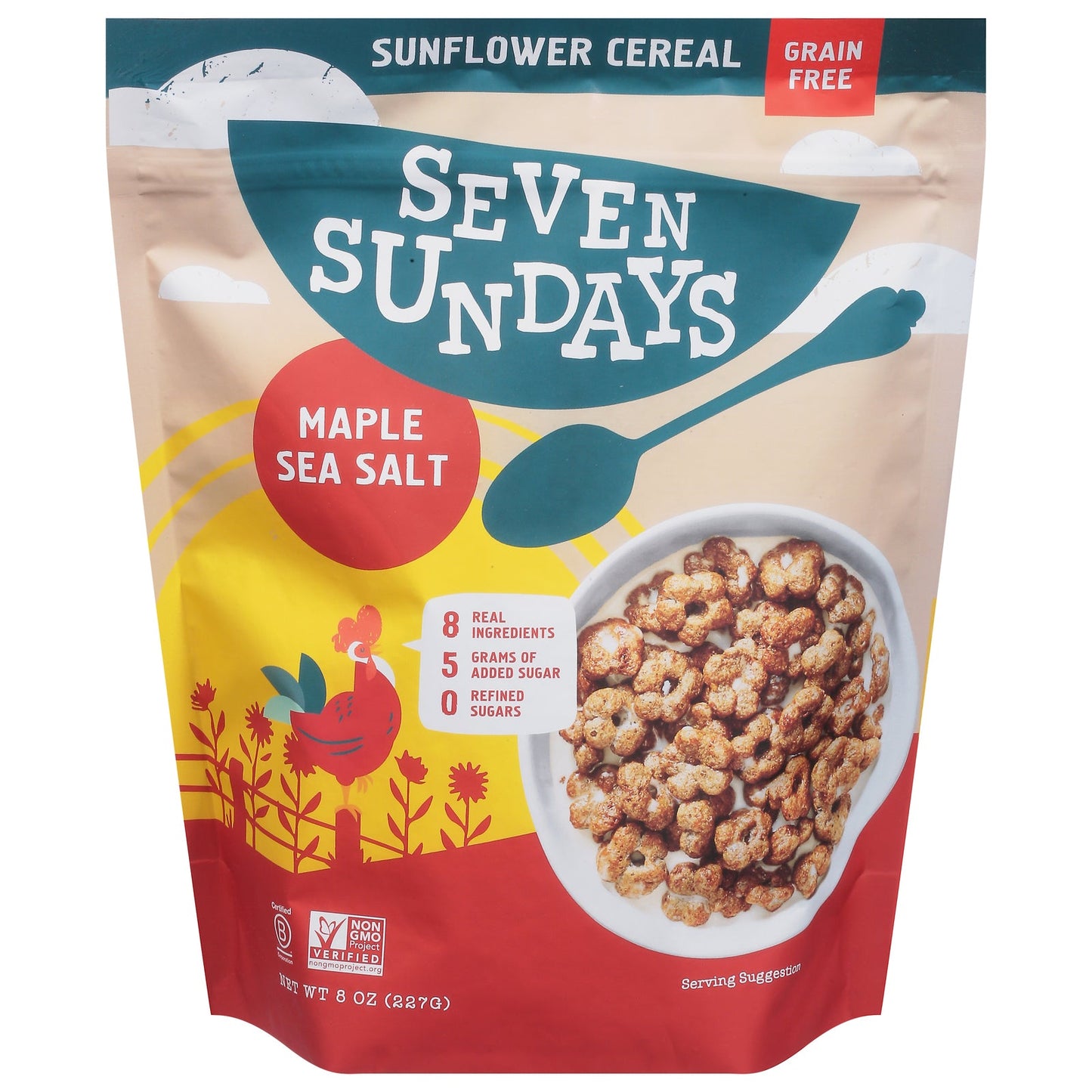 Seven Sundays Granolas, Cereal, Gluten Free, Maple Pecan, Sea Salt, (Pack of 6 - 8 oz )