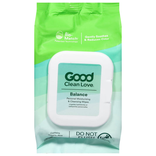 Good Clean Love Rebalance Feminine Wipes - 30 Count - pH Balanced & Moisturizing