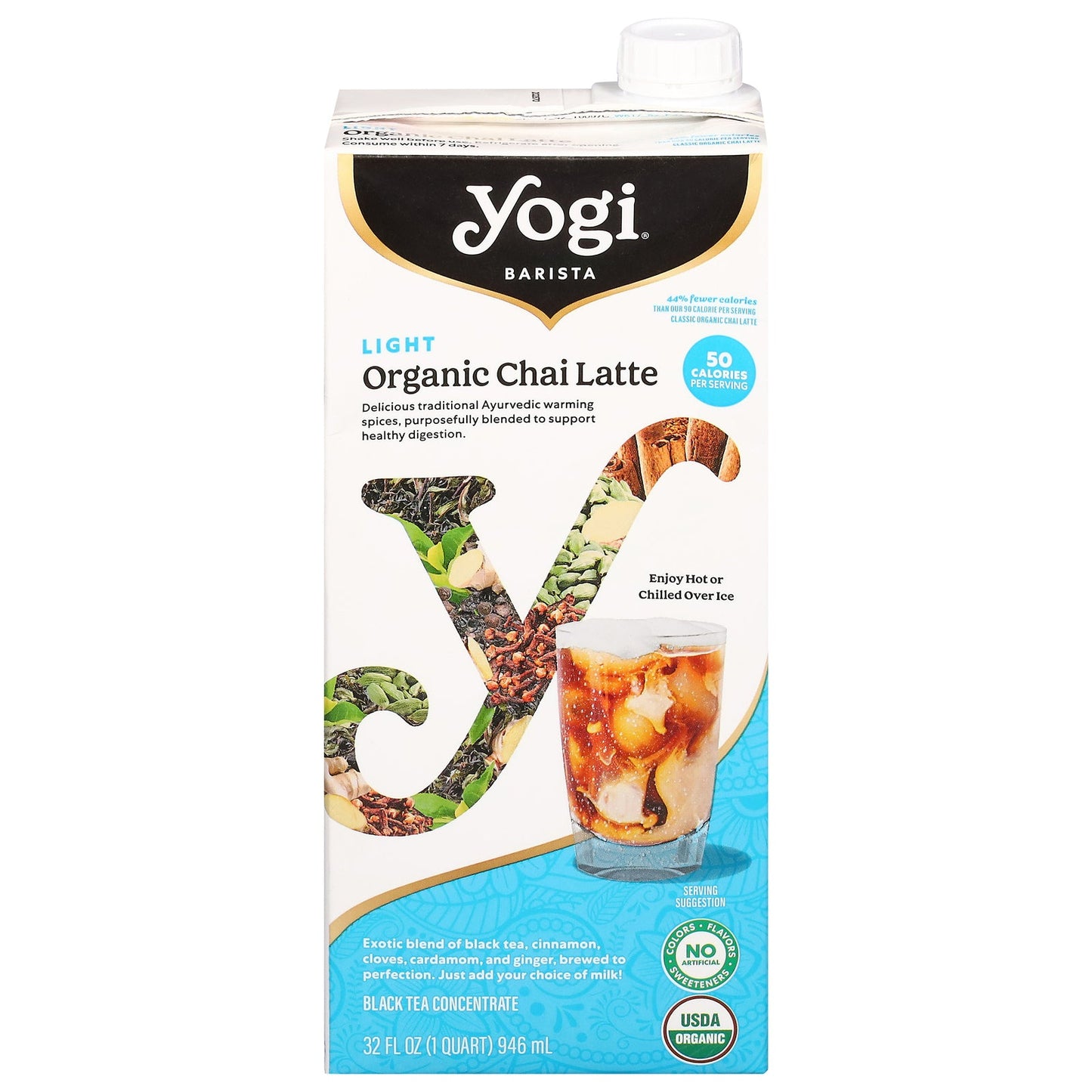 Yogi Tea Organic Lightly Sweetened Chai, 6-Count 32 fl oz