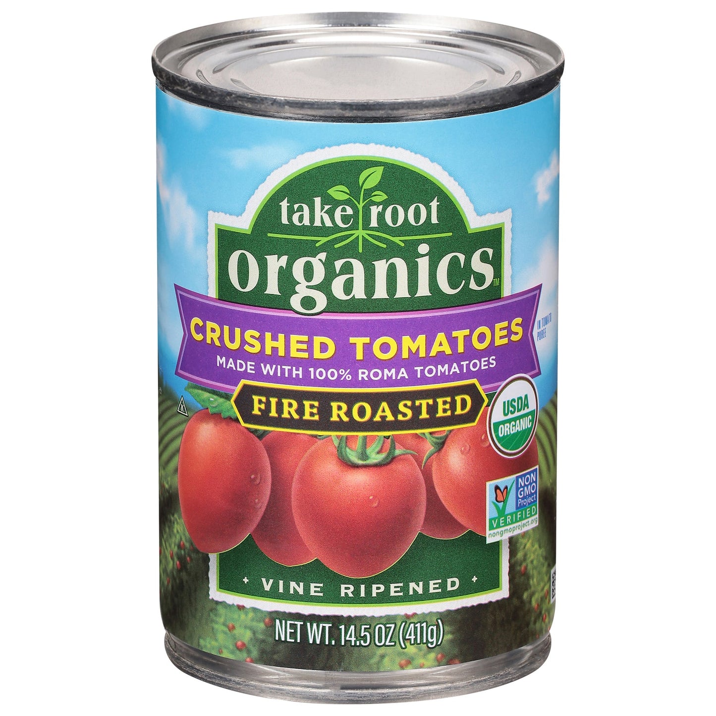 Take Root Organics Tom Organic Fire Roasted Crushed Tomatoes, 12-14.5 oz