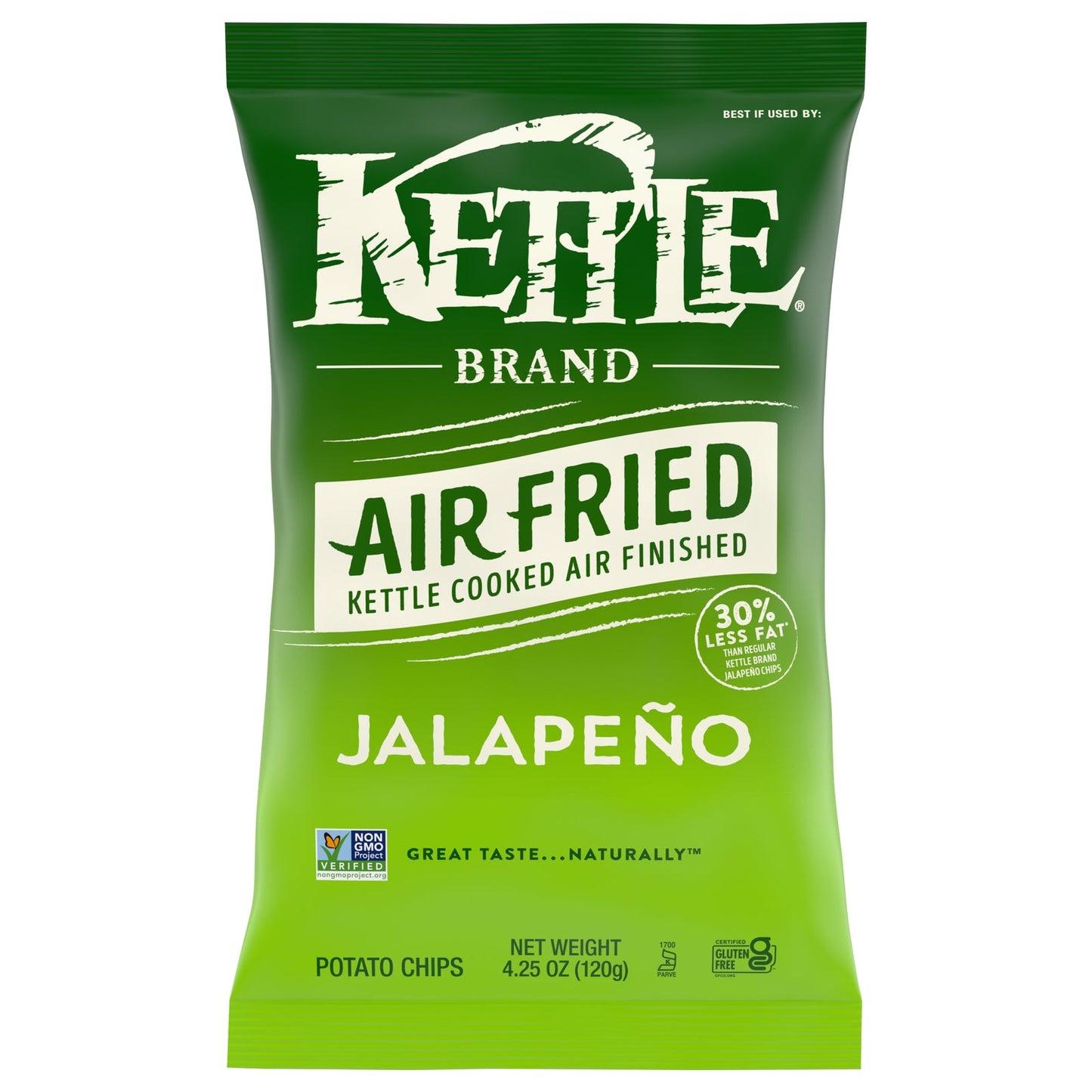 Kettle Brand Air Fried Jalapeño Potato Chips - 15/4.25 oz Bags