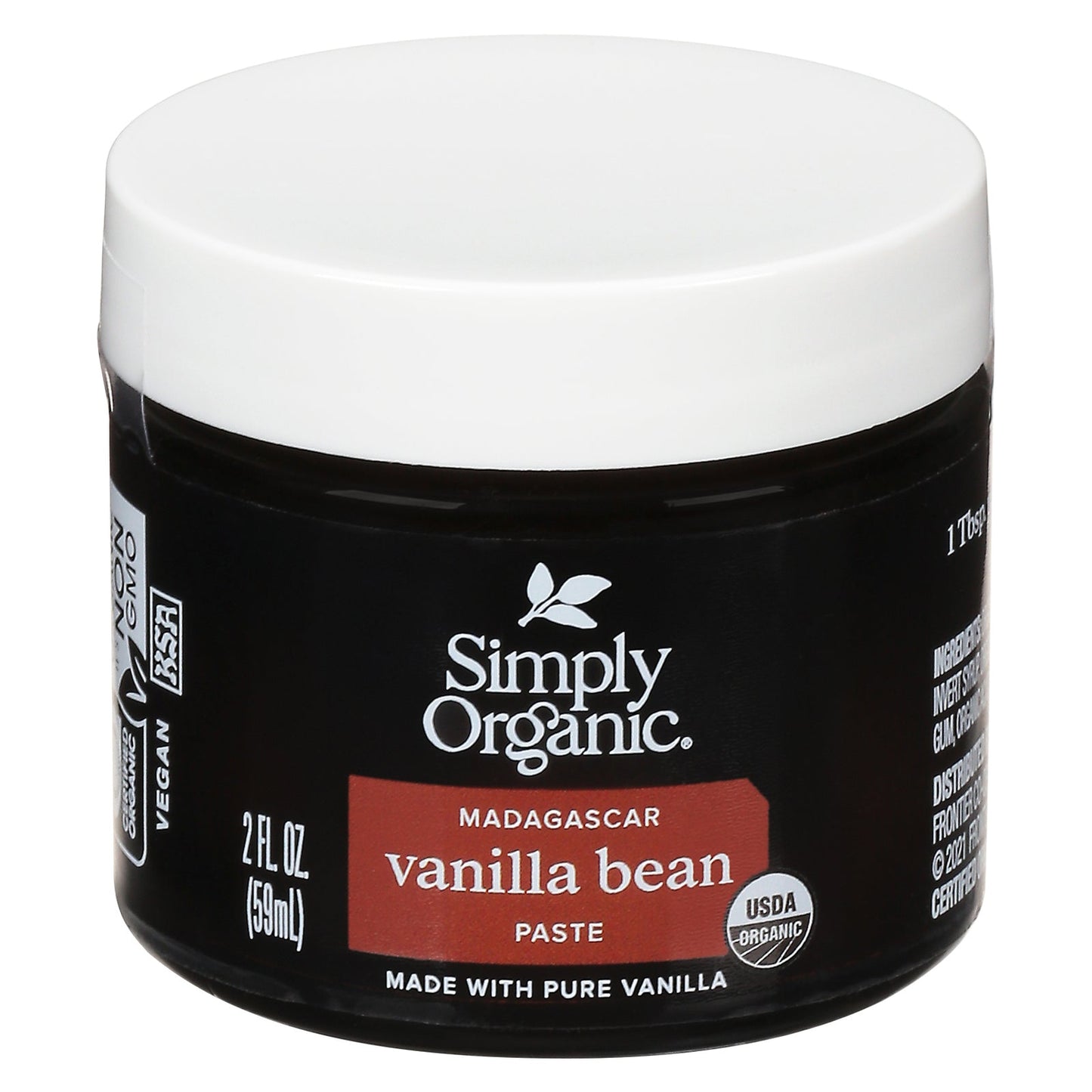 Simply Organic Vanilla Bean Paste - 2 oz (Pack of 6) - Organic, Pure, Intense Flavor