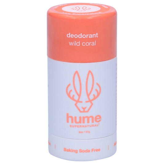Hume Supernatural Deod Wild Coral Deodorant Stick - 1.2 Oz - Natural & Effective Odor Protection