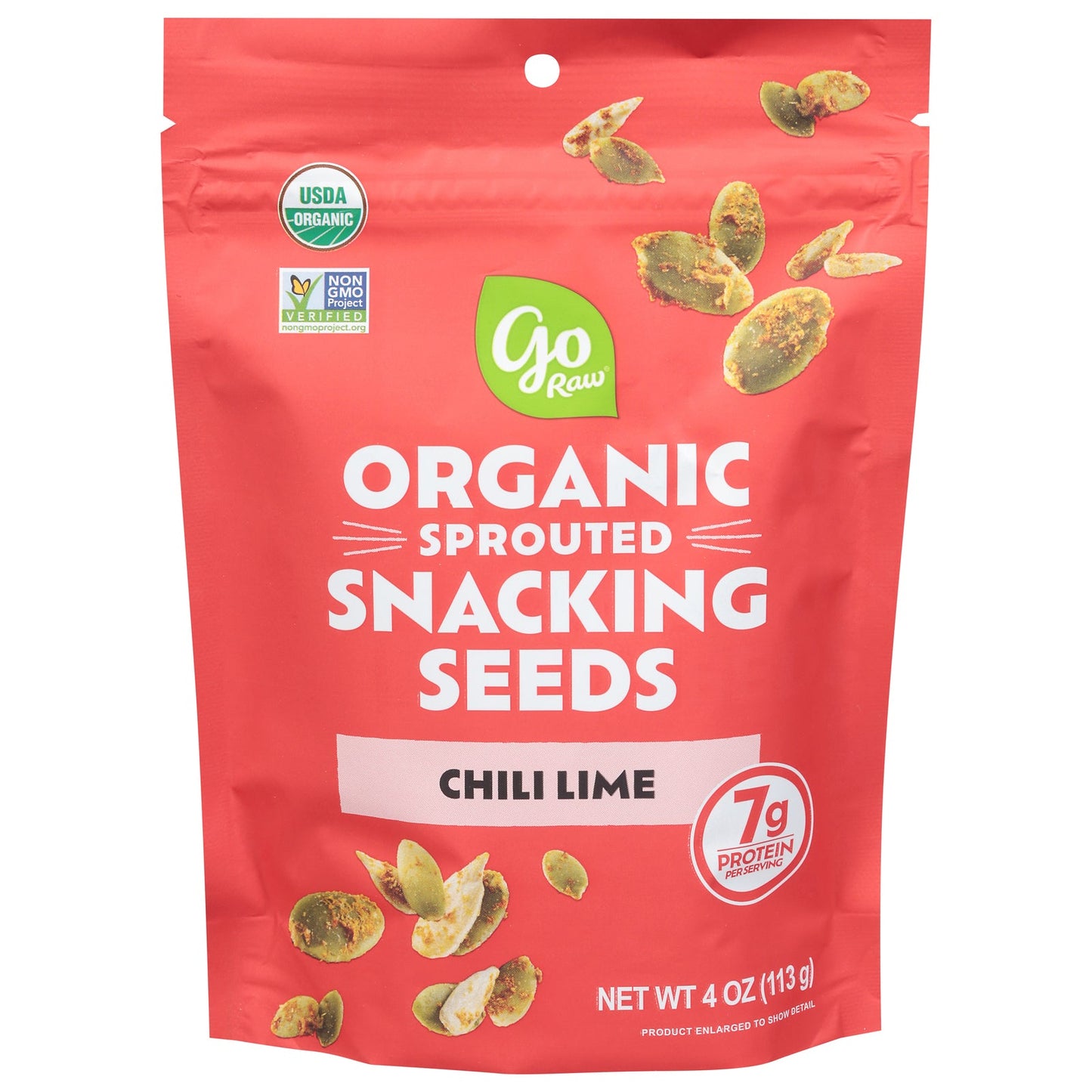 Go Raw Snack Seed Organic Chili Lime, 6 Pack - 4 oz Bags