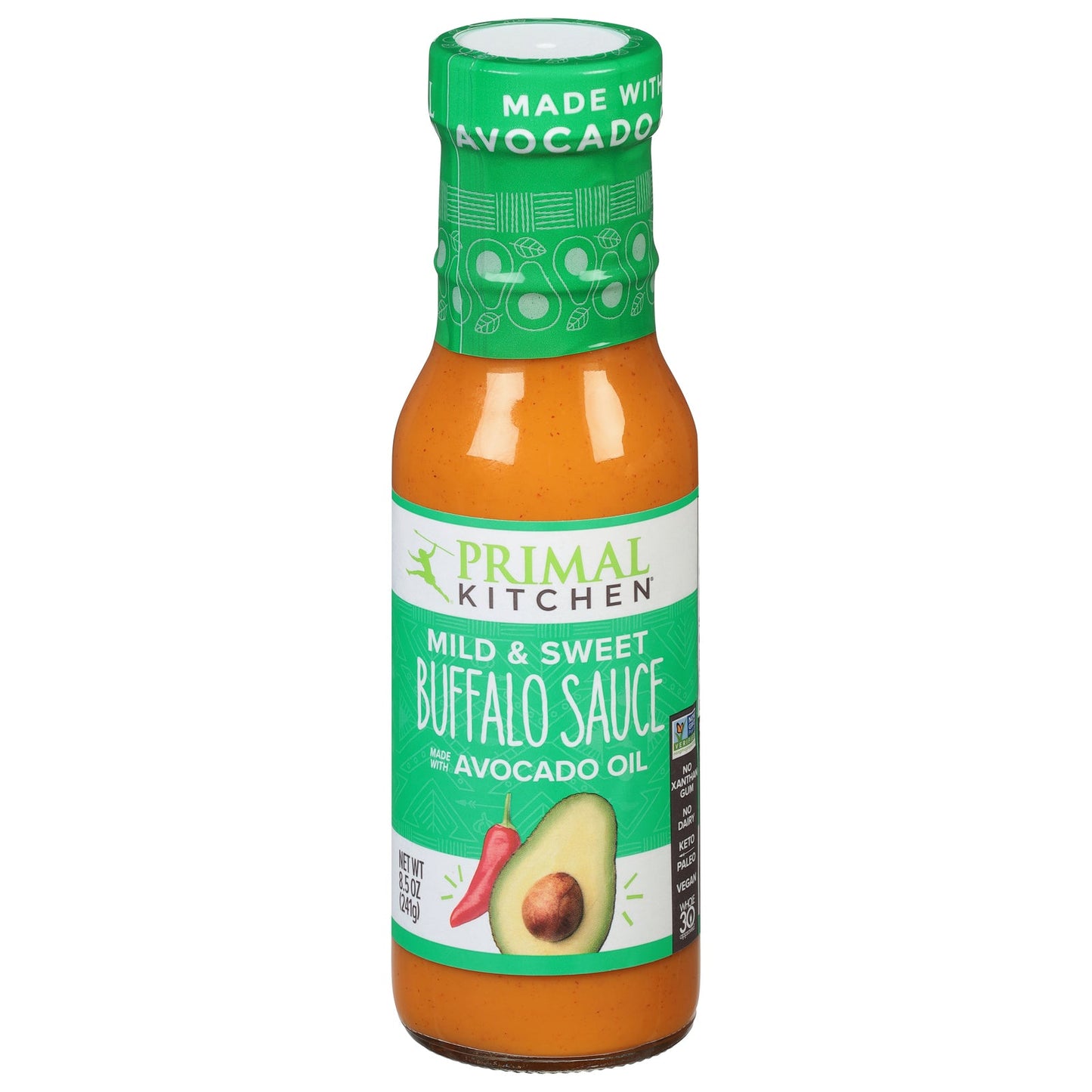 Primal Kitchen Mild & Sweet Buffalo Sauce, 8.5 fl oz, Pack of 6