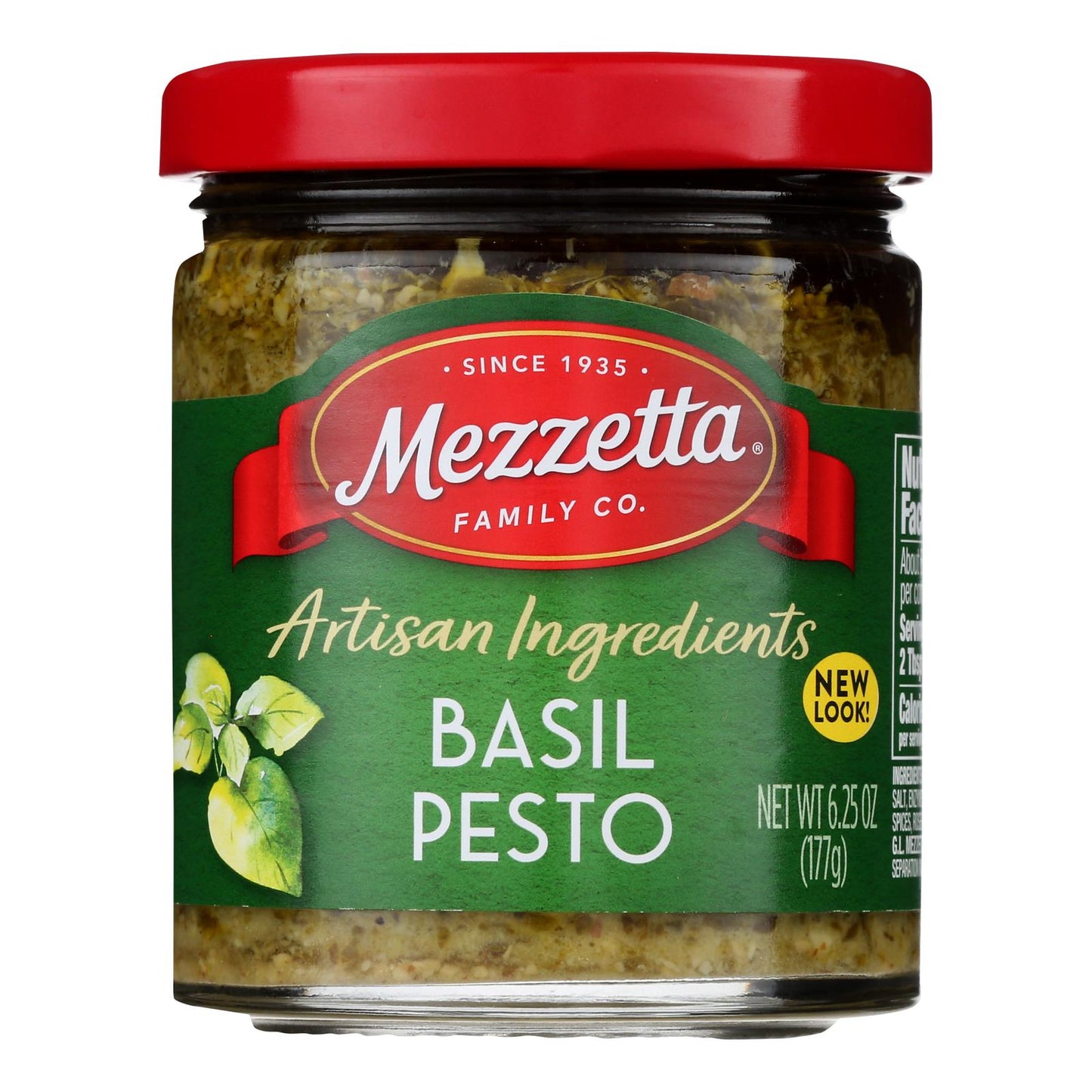 Mezzetta Basil Pesto Sauce - 6.25 Fl Oz - 6 Pack - Authentic Italian Recipe