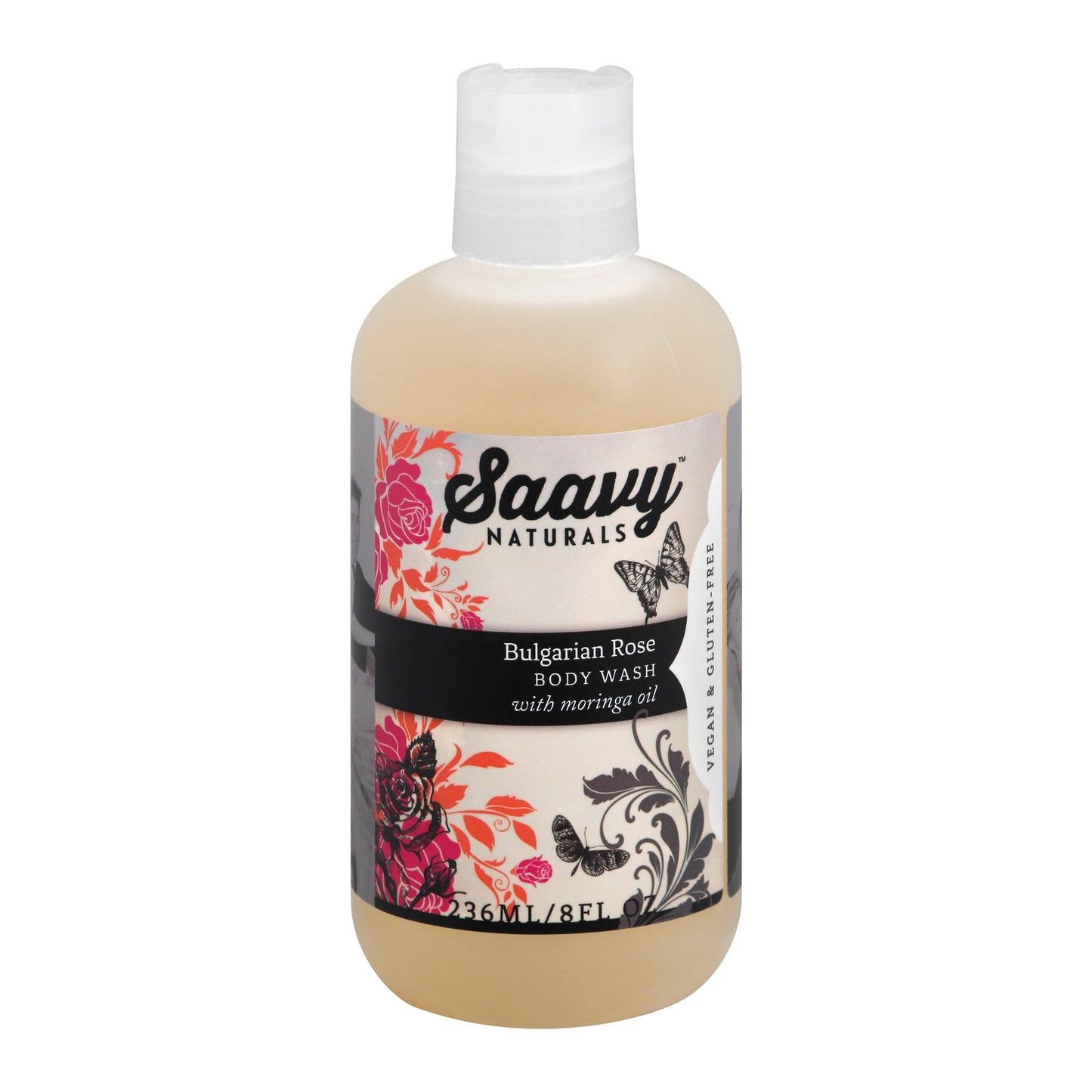 Saavy Naturals Bulgarian Rose Body Wash - 8.5 fl oz - Gentle & Moisturizing