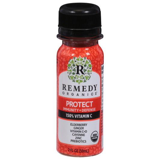 Remedy Organics Protect Immunity Shot: O2 + Vitamin C, 24-Pack of 2 oz
