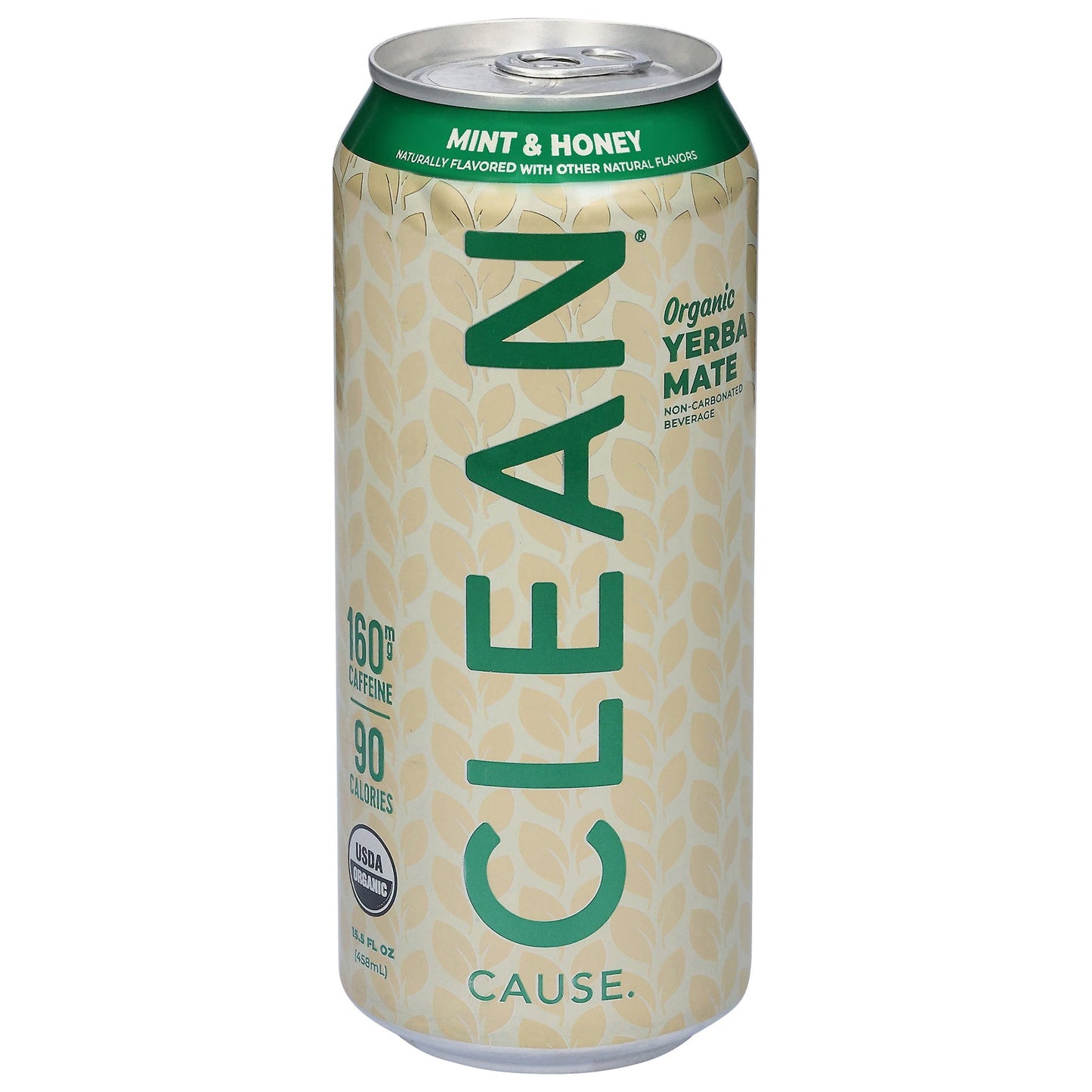 Clean Cause Yerba Mate Organic Mnt Hony Sparkling Drink, 12 x 15.5 fl oz