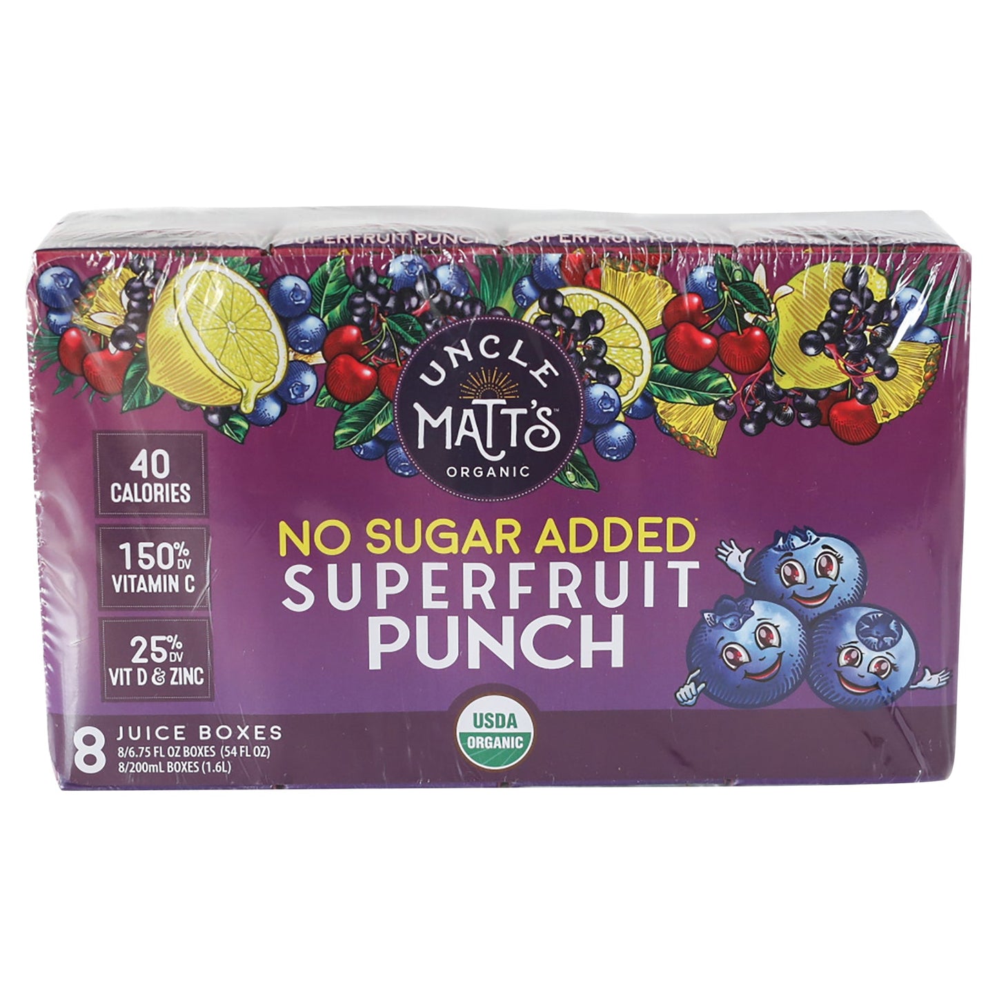 Uncle Matt's Organic Juice , Organic Fruit Punch, 4  of 8/6.75 fl oz