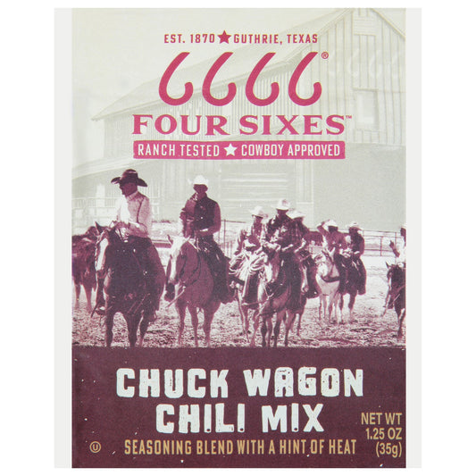 Four Sixes Mix Chuck Wagon Chili, 1.25 Oz - 12 Count Case