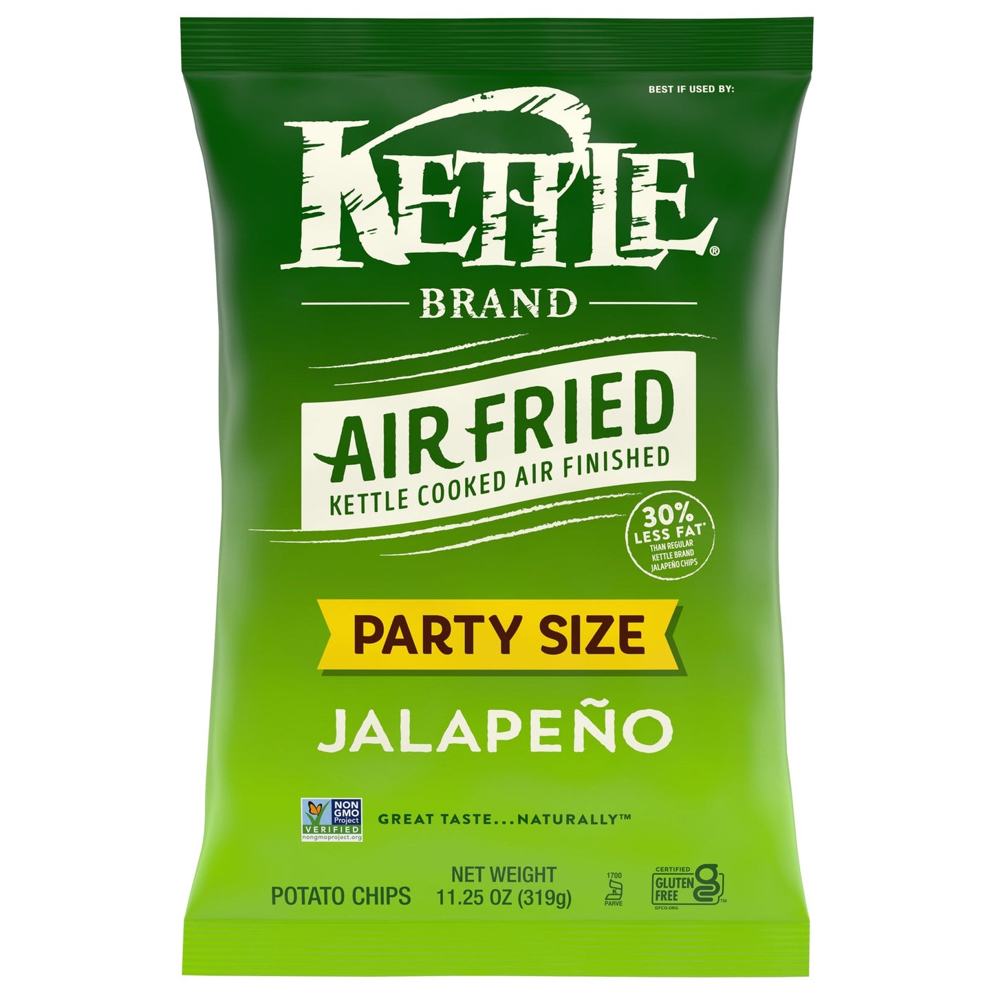Kettle Brand Air Fried Jalapeno Chips - 9-11.25 Oz - Pack of 9