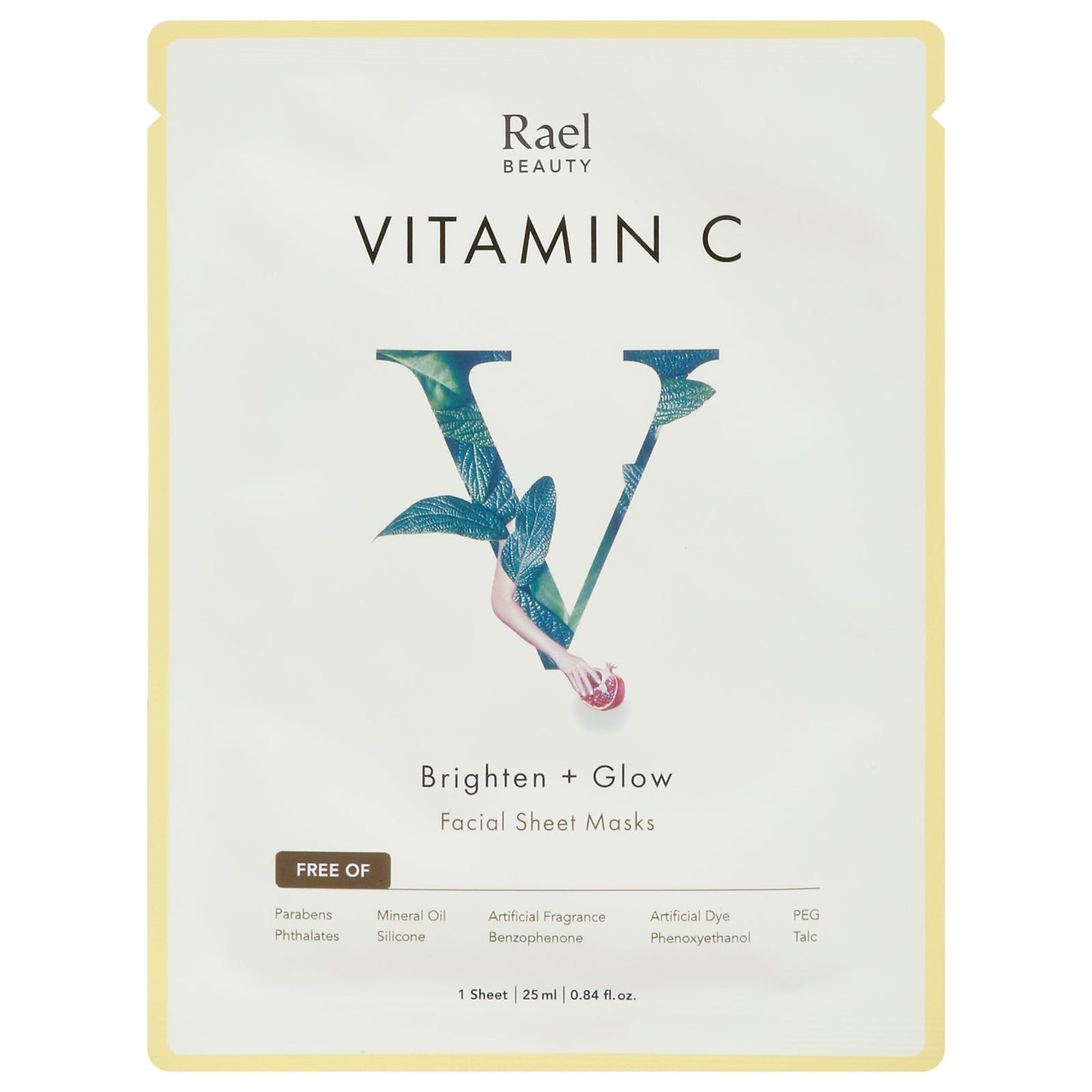 Rael Vitamin C Face Mask - Brightening & Hydrating - 1 Count