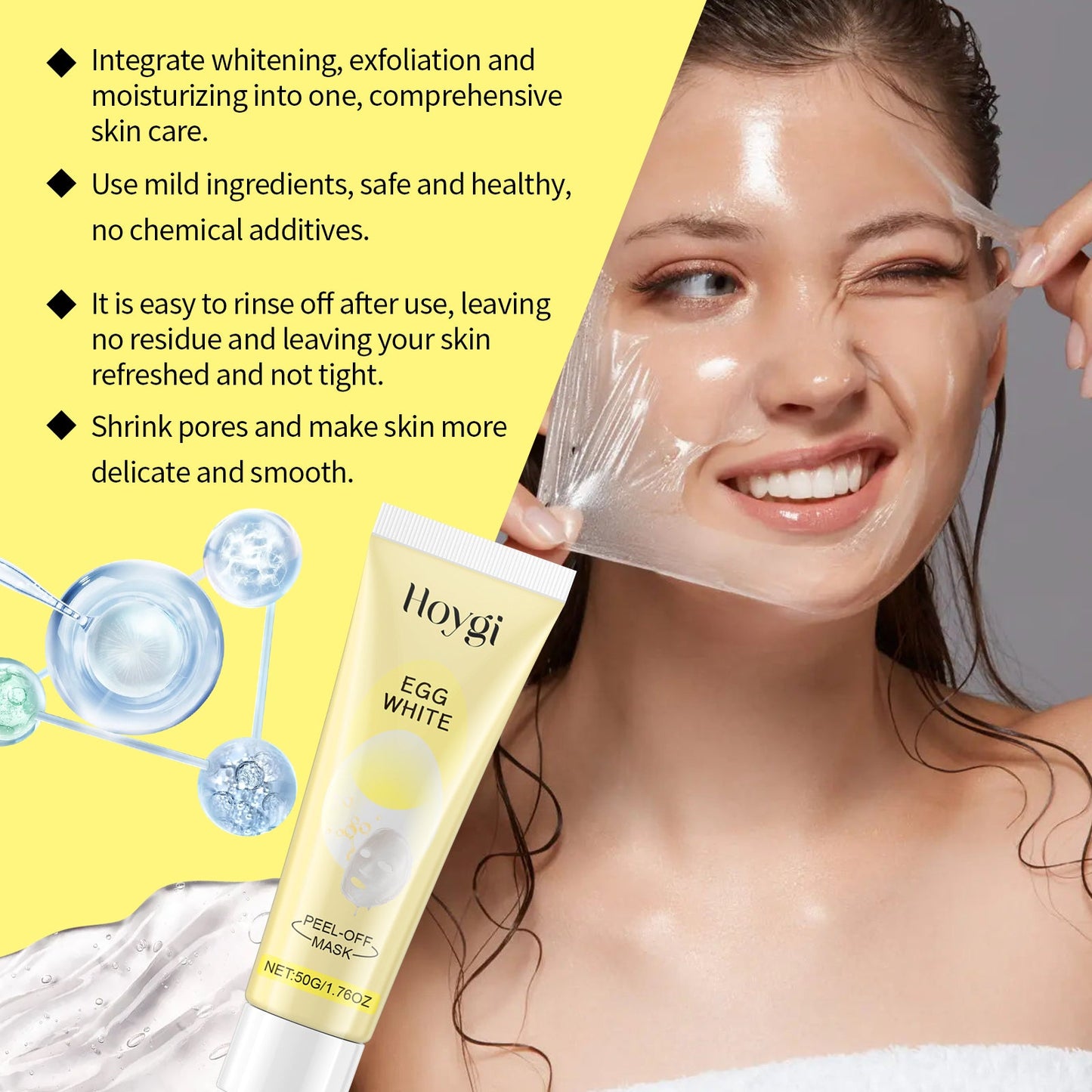 Hoygi Tear Mask Facial Treatment Clean And Gentle, Non-Tight Moisturizing And Hydrating Moisturizing And Brightening Skin