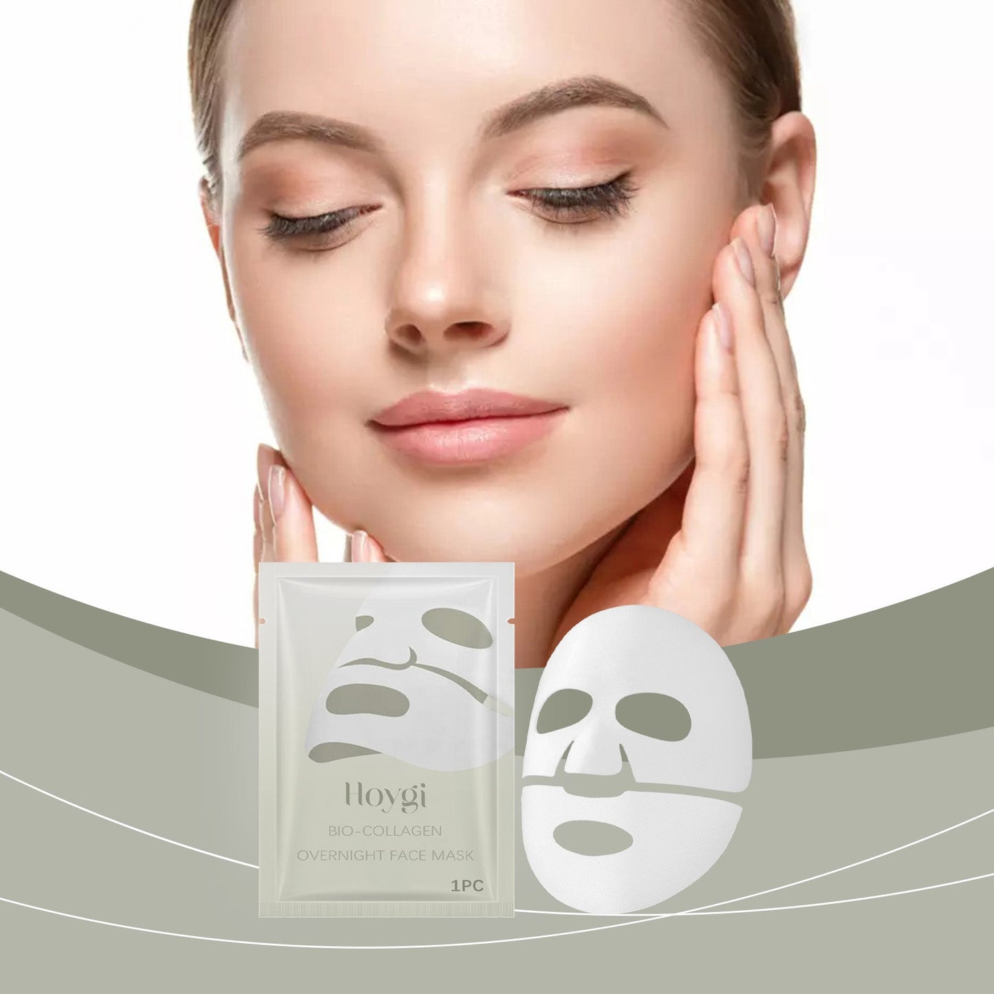 Hoygi Collagen Moisturizing Mask (Bag) Firming Skin Care Moisturizing Hydrating And Nourishing Facial Lifting Care Mask