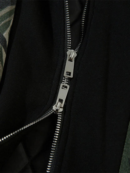Men's Printed Zip Up Long Sleeve Jacket