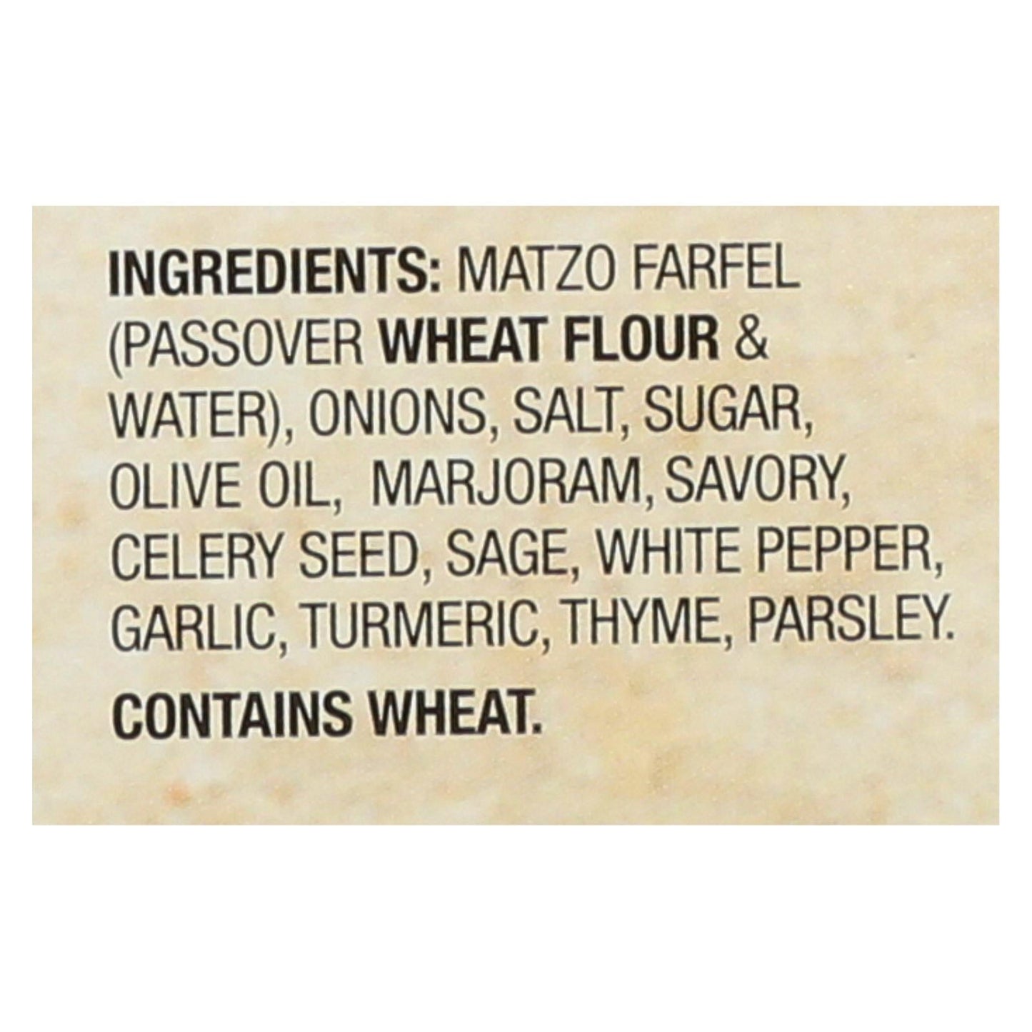 Streit's Classic Seasoned Stuffing Mix - Case of 12 - 6.5 Oz Each