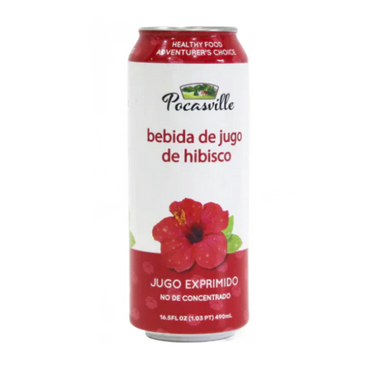 Pocasville Hibiscus/Jamaica Juice Drink (30% Juice) 16.5 oz