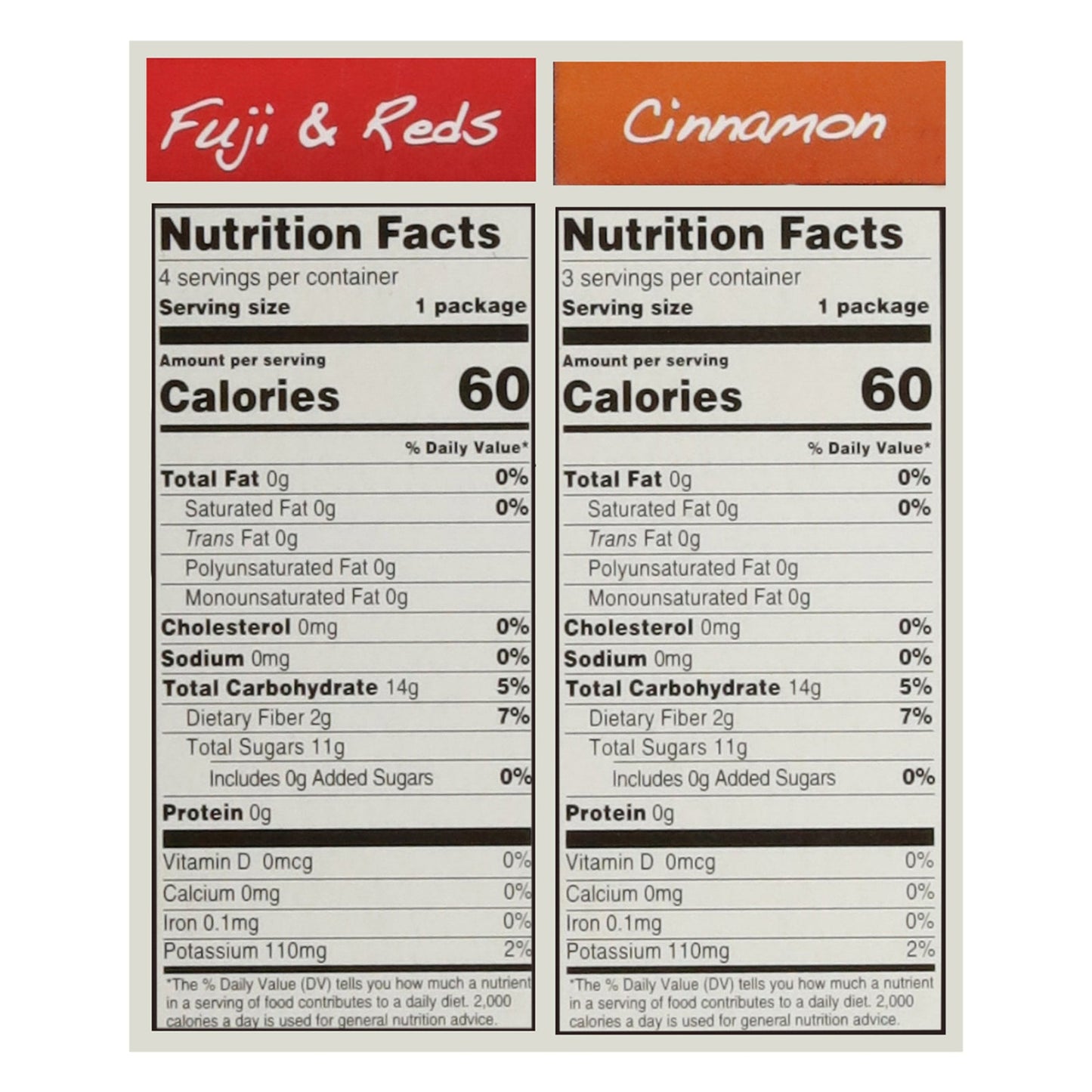 Bare Fruit Apple Chip Variety Snack Pack, Case of 6 - 7.53 oz.