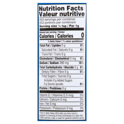 Haddar Premium Kosher Salt Case of 12 - 16 Ounce Shakers