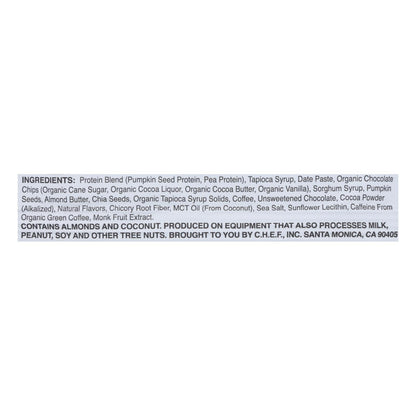 Quantum Energy Squares - Bar Caffe Mocha Almond Chip - Case of 8 - 1.69 oz