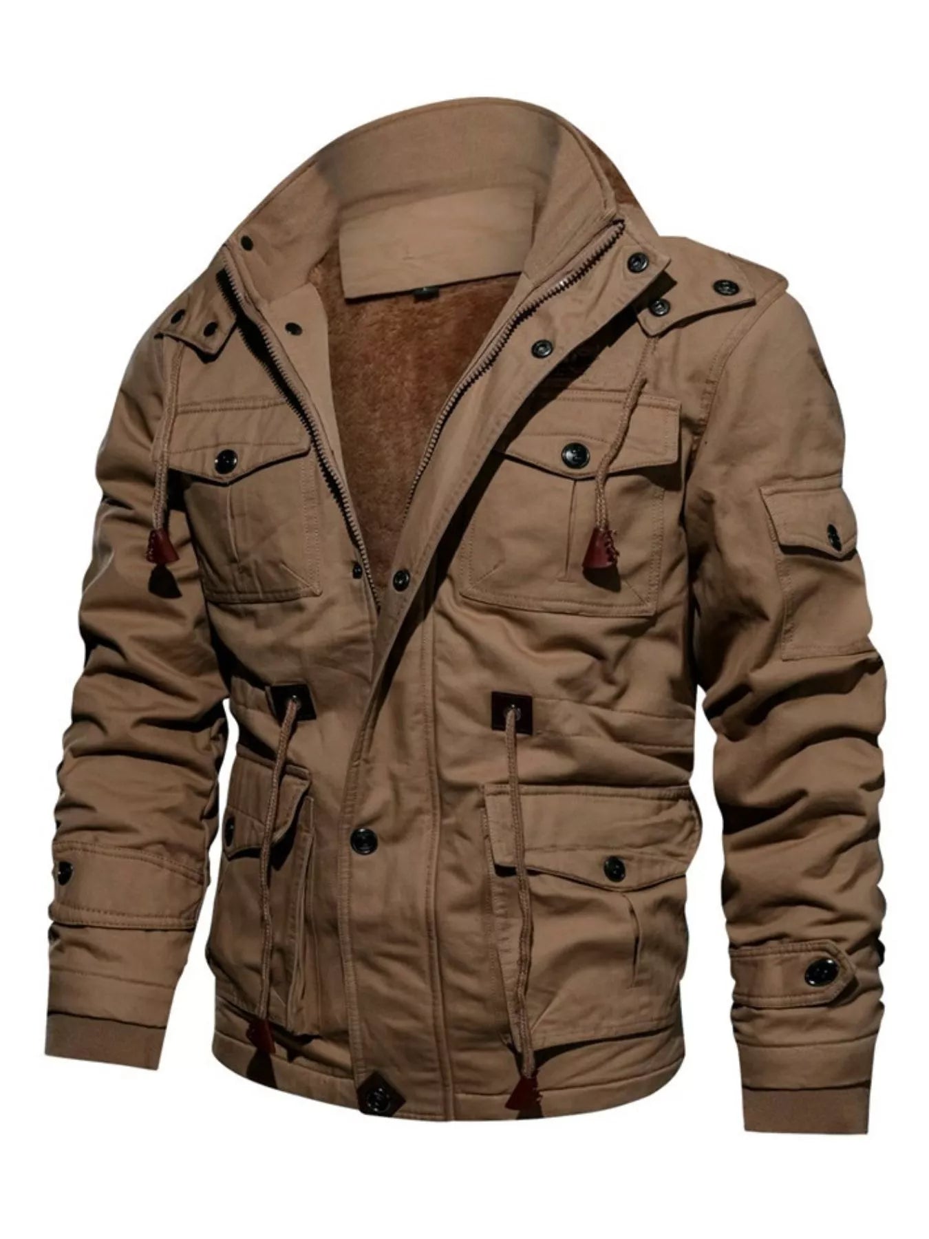 Men's Plus Size Zip Up Warm Winter Coat