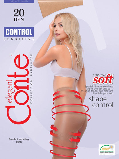Conte Control Soft 20 Den - Modelling Control Top Women's Tights (8С-75СП)
