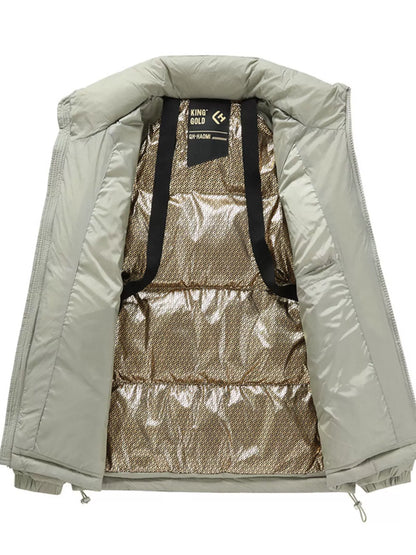 Men's Plus Size Zip Up Padded Puffer Jacket
