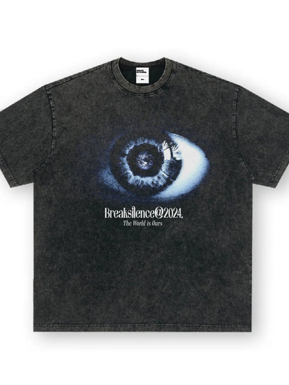 Men's Graphic Round Neck Oversized T-Shirt