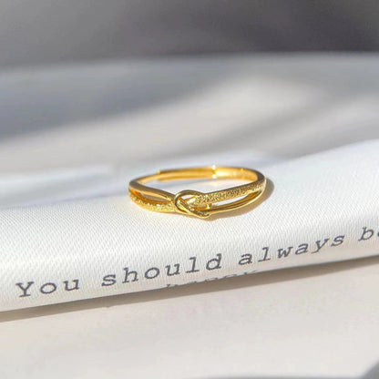925 Sterling Silver Knotted Ring