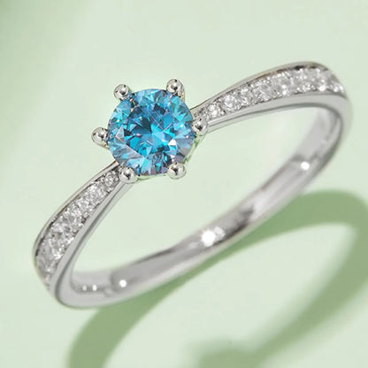 Moissanite 925 Sterling Silver Ring