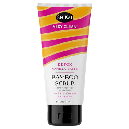 Shikai Bamboo Scrub Detox: Vanilla Latte Refreshment (6 Fl Oz)