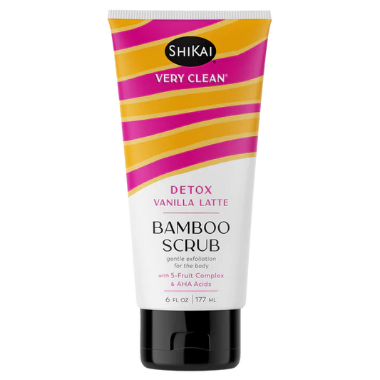 Shikai Bamboo Scrub Detox: Vanilla Latte Refreshment (6 Fl Oz)