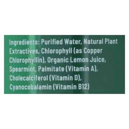 Chlorophyll Water - Liquid Chlorophyll - 16.9 Fl Oz - Pack of 12