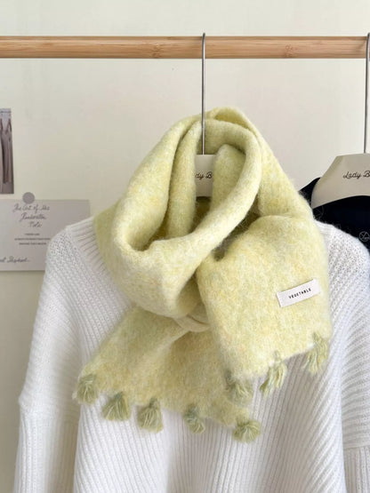 Tassel Knitted Scarf