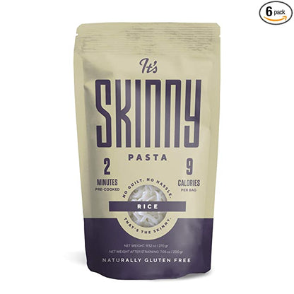 Skinny Pasta Konjac Pasta Rice Shape, 6 Pack, 9.52 Oz Each