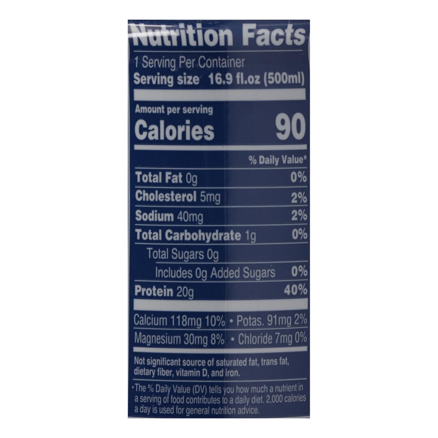 Ready Water Protein Blueberry - 20g Protein, Sugar-Free, Gluten-Free Hydration | Case of 12 (16.9 fl oz Each)