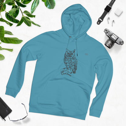 HD-055ML-24 Owl Hoodie Owl Lover Gift Woodland Owl Art
