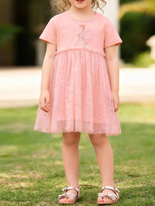 Children's Ballerina Short Sleeve Tulle Dress