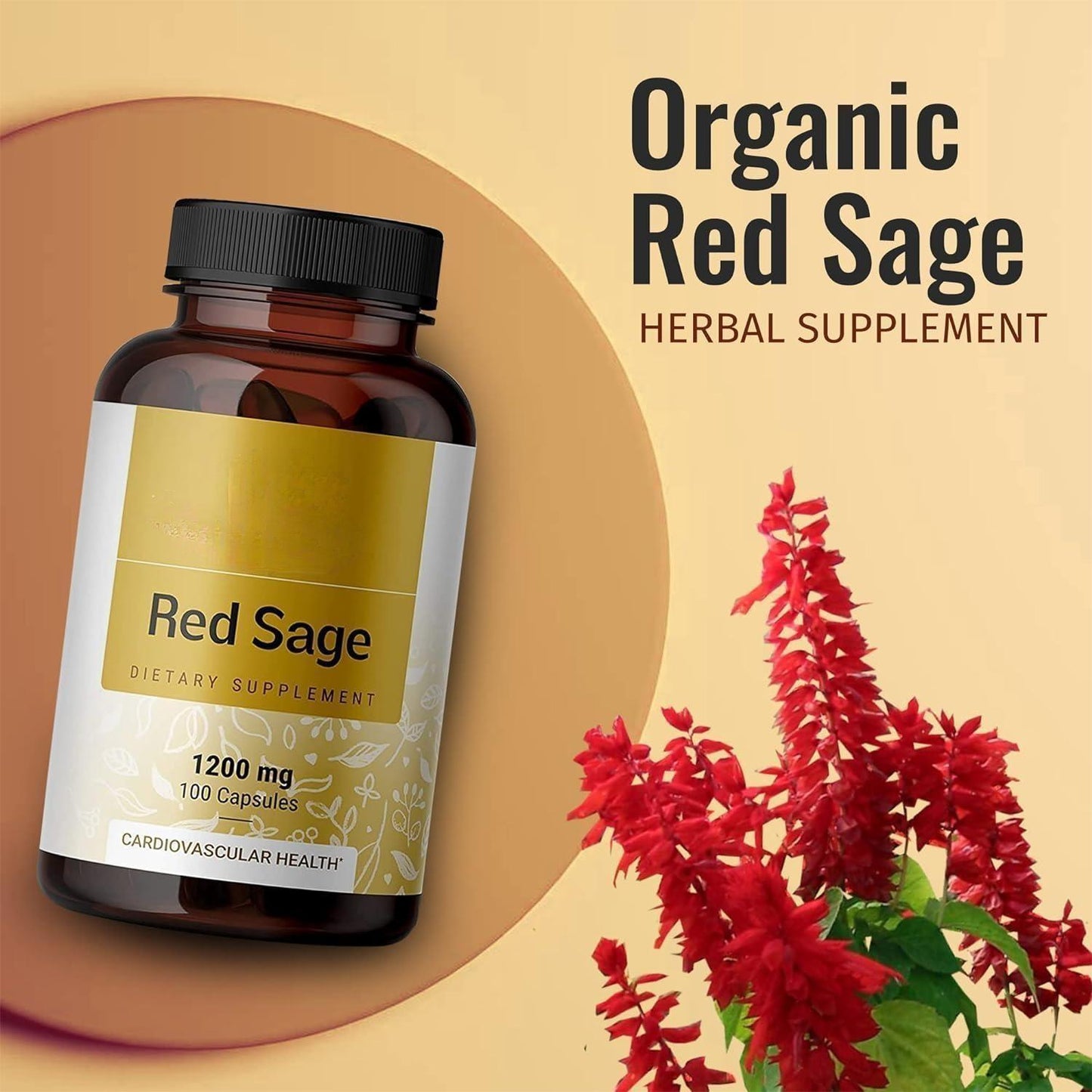 Salvia Miltiorrhiza Red Ginseng Capsule Supplement
