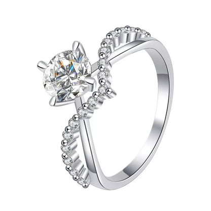 Moissanite 925 Sterling Silver Ring
